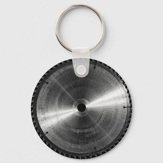 Miter Saw Blade-BW Keychain (Back)