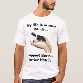 Miter Supports Boston Terrier Health T-Shirt