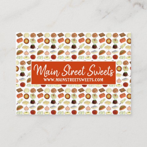 Mithai Indian Sweet Shop Confectionery Pastry Chef Business Card