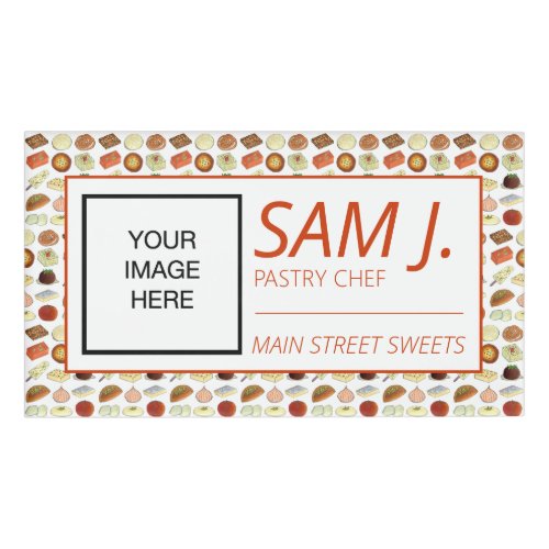 Mithai Indian Sweet Shop Confectionery Pastry Chef Name Tag