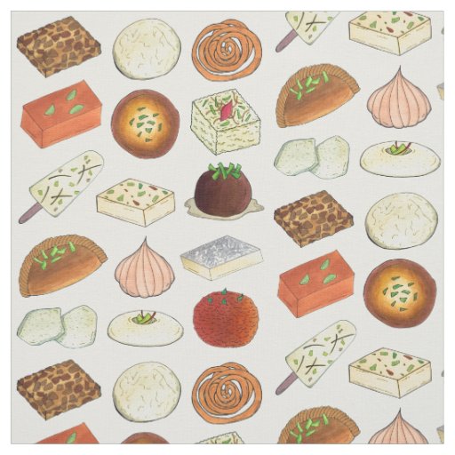 Mithai Indian Sweets Confectionery Desserts India Fabric
