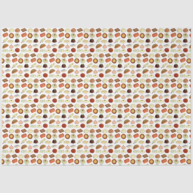 Mithai Indian Sweets Confectionery Desserts India Tissue Paper (Front)