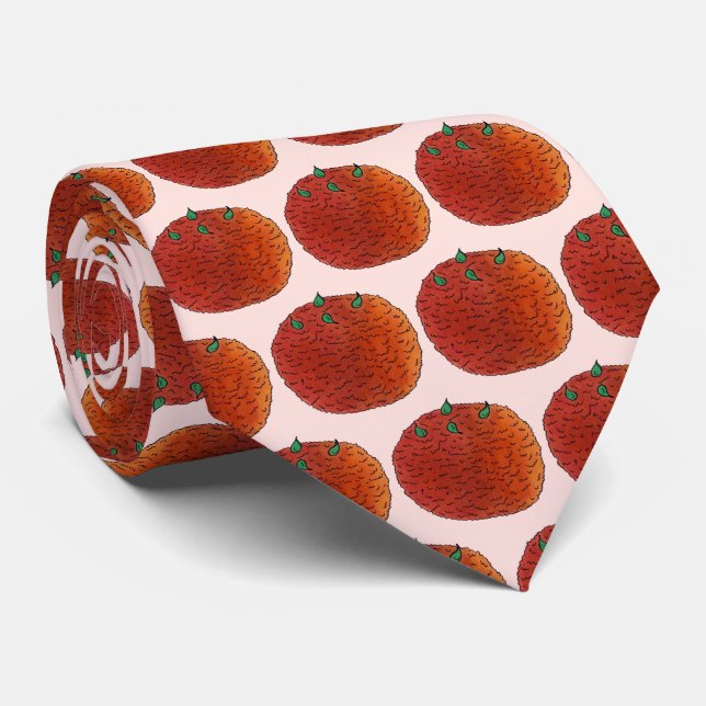 Mithai Indian Sweets Laddu Ladoo Pastry Chef Food Neck Tie (Rolled)