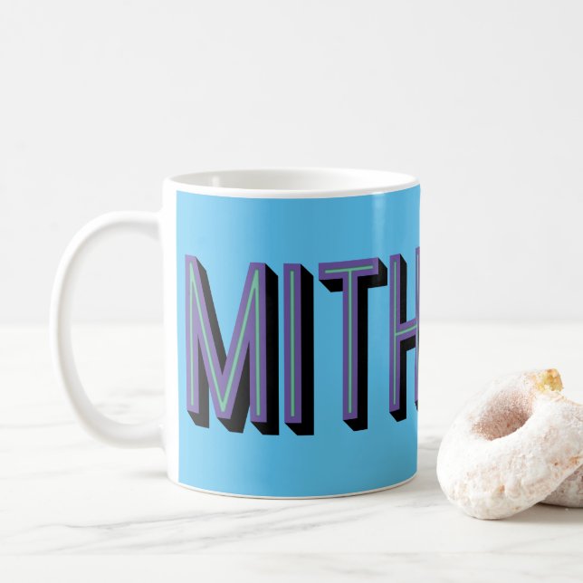 MITHERED, Manchester Mancunian Dialect Coffee Mug (With Donut)