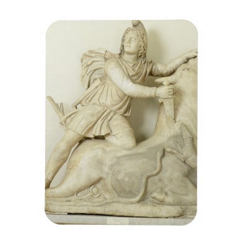 Mithras Sacrificing the Bull Marble relief Roman Magnet