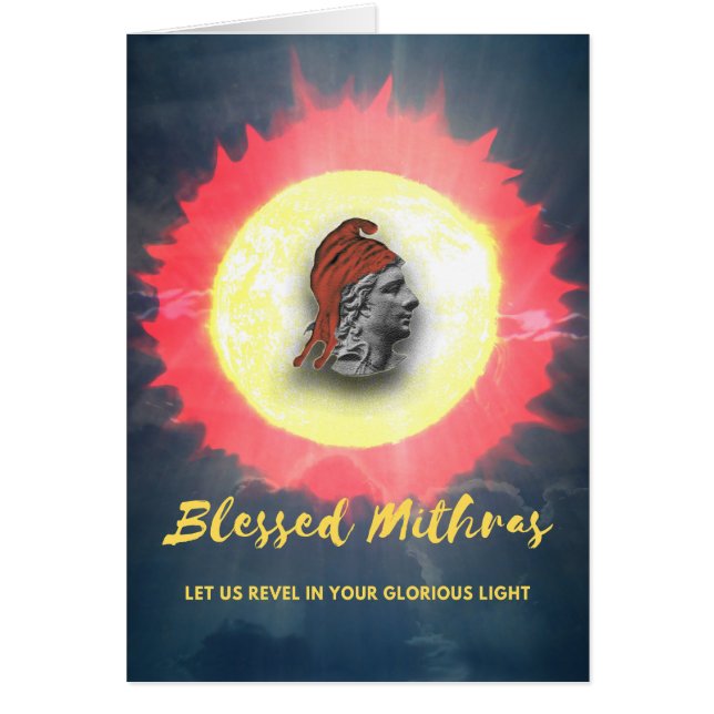 Mithras The Invincible Winter Sun Illustration Cards (Front)