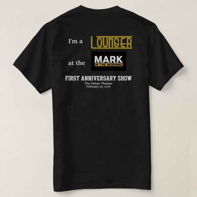 MITM First Anniversary Show Special Edition TShirt (Design Back)