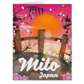 Mito Japan blossom poster. (Front)