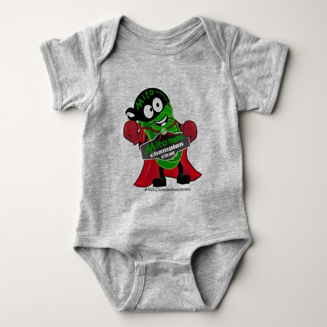 Mito Warrior fight champion baby Baby Bodysuit (Front)