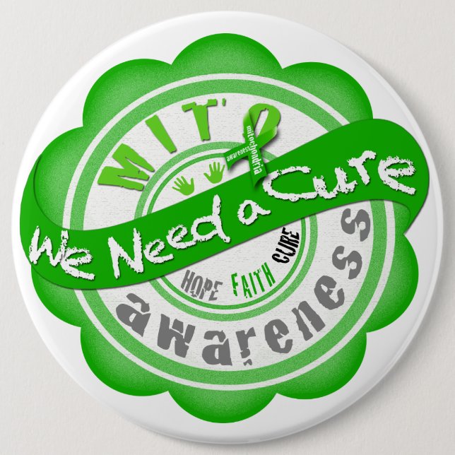 Mito We Need a Cure Button (Front)