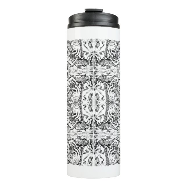 Mitochondri-AllBlack Thermal Tumbler (Front)