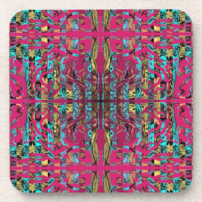 Mitochondri-Pop Beverage Coaster (Front)
