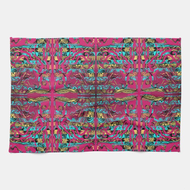 Mitochondri-Pop Kitchen Towel (Horizontal)
