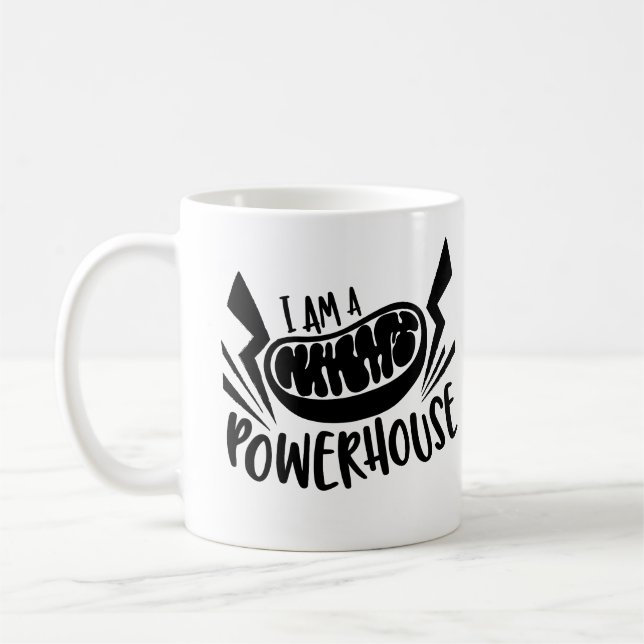 Mitochondria "I am a Powerhouse" Mug (Left)