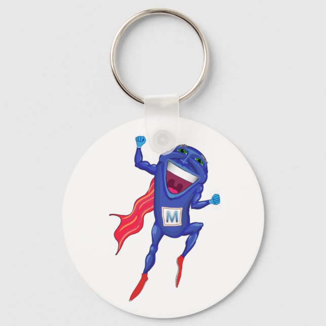 Mitochondria Man Keychain (Front)