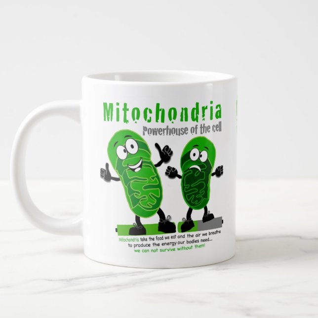 Mitochondria Powerhouse of the Cell Giant Coffee Mug (Left)