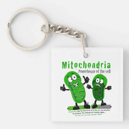 Mitochondria Powerhouse of the Cell Keychain