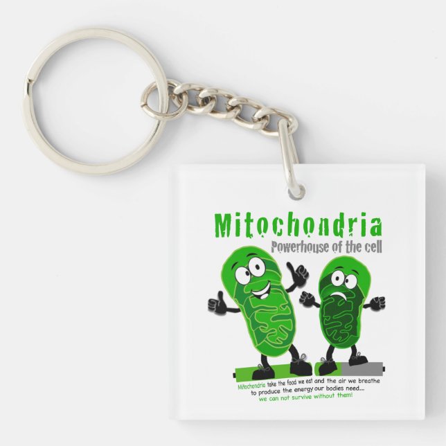 Mitochondria Powerhouse of the Cell Keychain (Front)