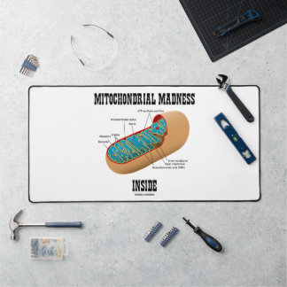 Mitochondrial Madness Inside Mitochondrion Biology Desk Mat