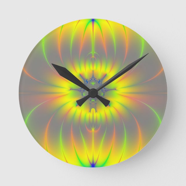 Mitosis Fractal Round Clock (Front)