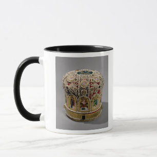 Mitre crown set with pearls and precious mug