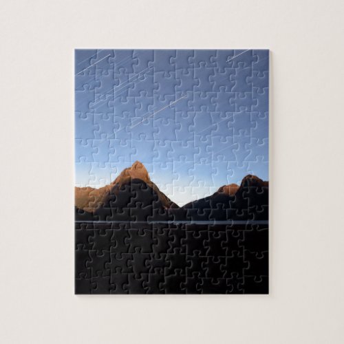 Mitre Peak star trail Jigsaw Puzzle