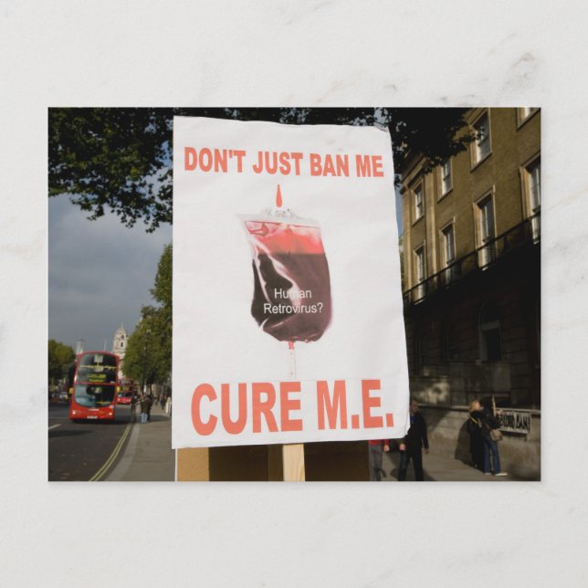 mitsis - cure M.E. postcard (Front)