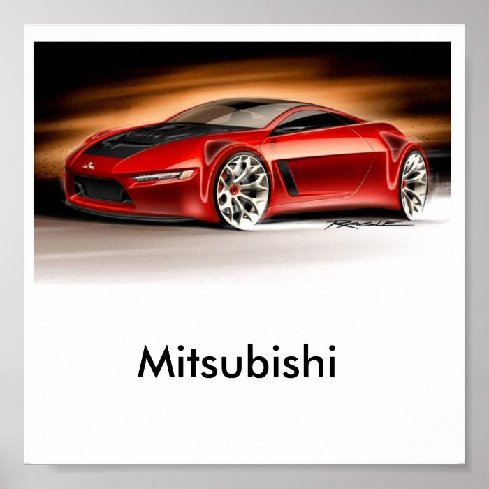 mitsubishi concept ra drawing, Mitsubishi Print