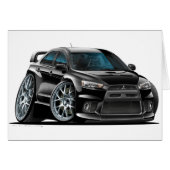 Mitsubishi Evo Black Car (Front Horizontal)