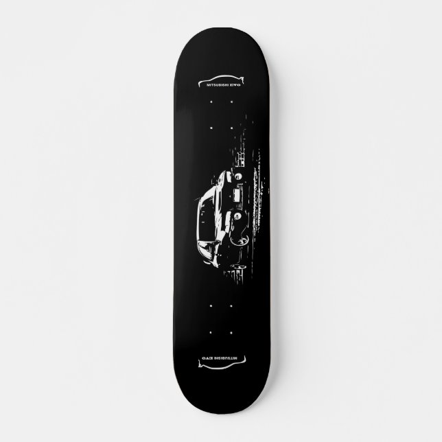 Mitsubishi EVO Skateboard Deck (Front)