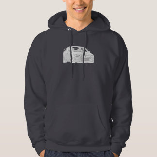 Mitsubishi Evo - X - Electric White Design Hoodie