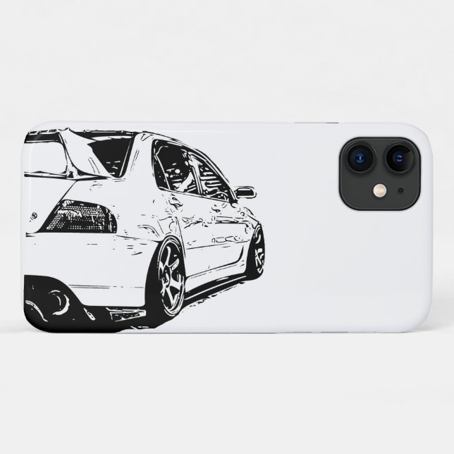 Mitsubishi Evolution Vector Image Case-Mate iPhone Case (Back (Horizontal))