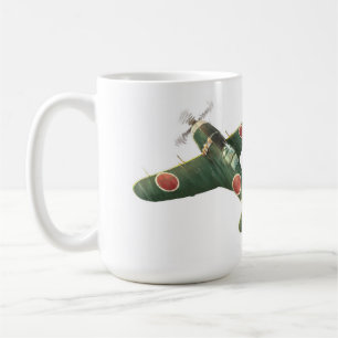 Mitsubishi J2M3 Raiden airplane mug