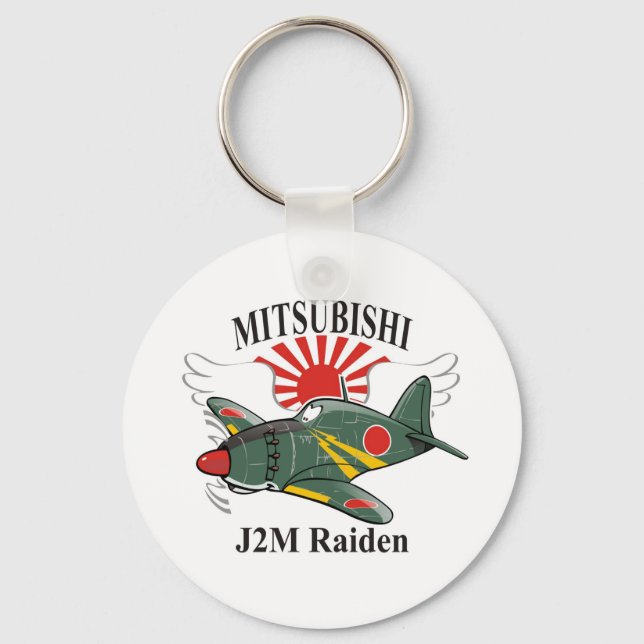 mitsubishi J2M Raiden Keychain (Front)