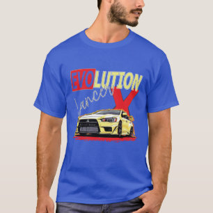 Mitsubishi Lancer EVO 10 X Racing Drifting Sports  T-Shirt