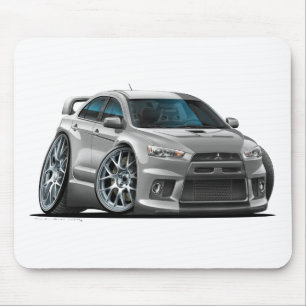 Mitsubishi Silver Car Mouse Pad