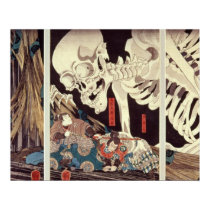 Mitsukini Defying the Skeleton Spectre, c.1845 Poster