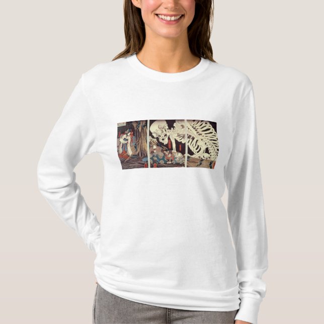 Mitsukini Defying the Skeleton Spectre, c.1845 T-Shirt (Front)