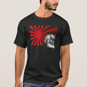 Mitsune Japanese Cat Chilling Mask Art Sunset Anim T-Shirt