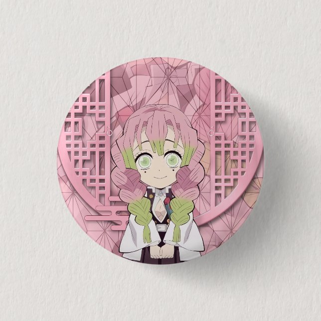 Mitsuri Kanroji Chibi Button (Front)