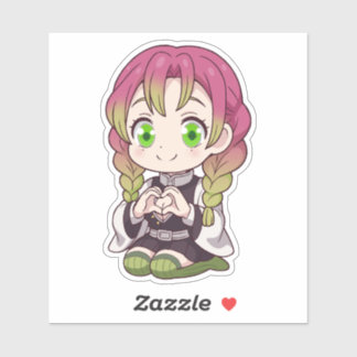 Mitsuri Kanroji Chibi Love Sticker
