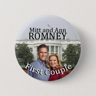 Mitt and Ann Romney First Couple Pinback Button