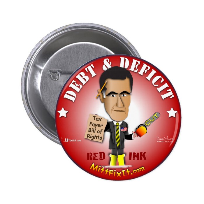 Mitt Fix It   Debt & Deficit Pin