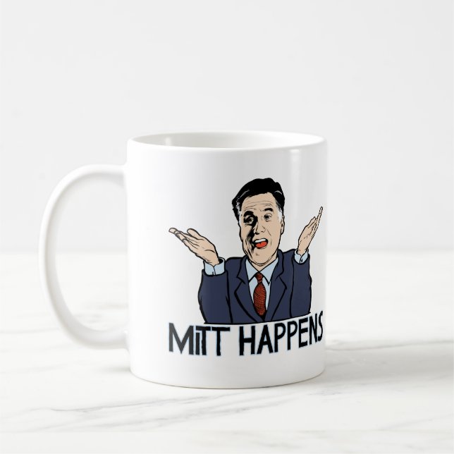 Mitt Happens Coffee Mug (Left)