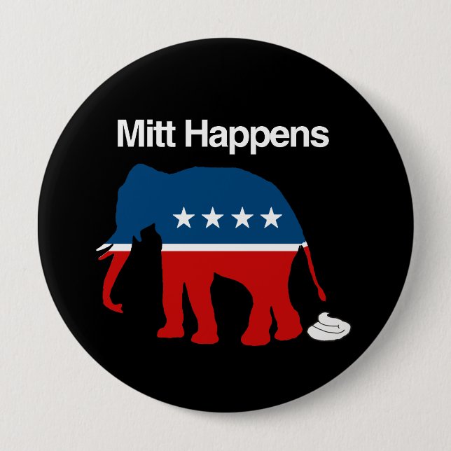 MITT HAPPENS -.png Pinback Button (Front)