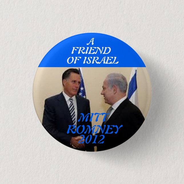 MITT ROMNEY 2012 BUTTON (Front)