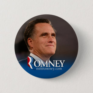Mitt Romney 2012 - photo pinback Button