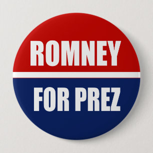 MITT ROMNEY 2012 PINBACK BUTTON