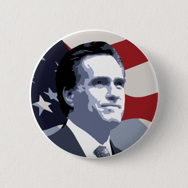 Mitt Romney 2012 Pinback Button (Front)