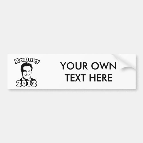 Mitt Romney 2012 Retro Bumper Sticker